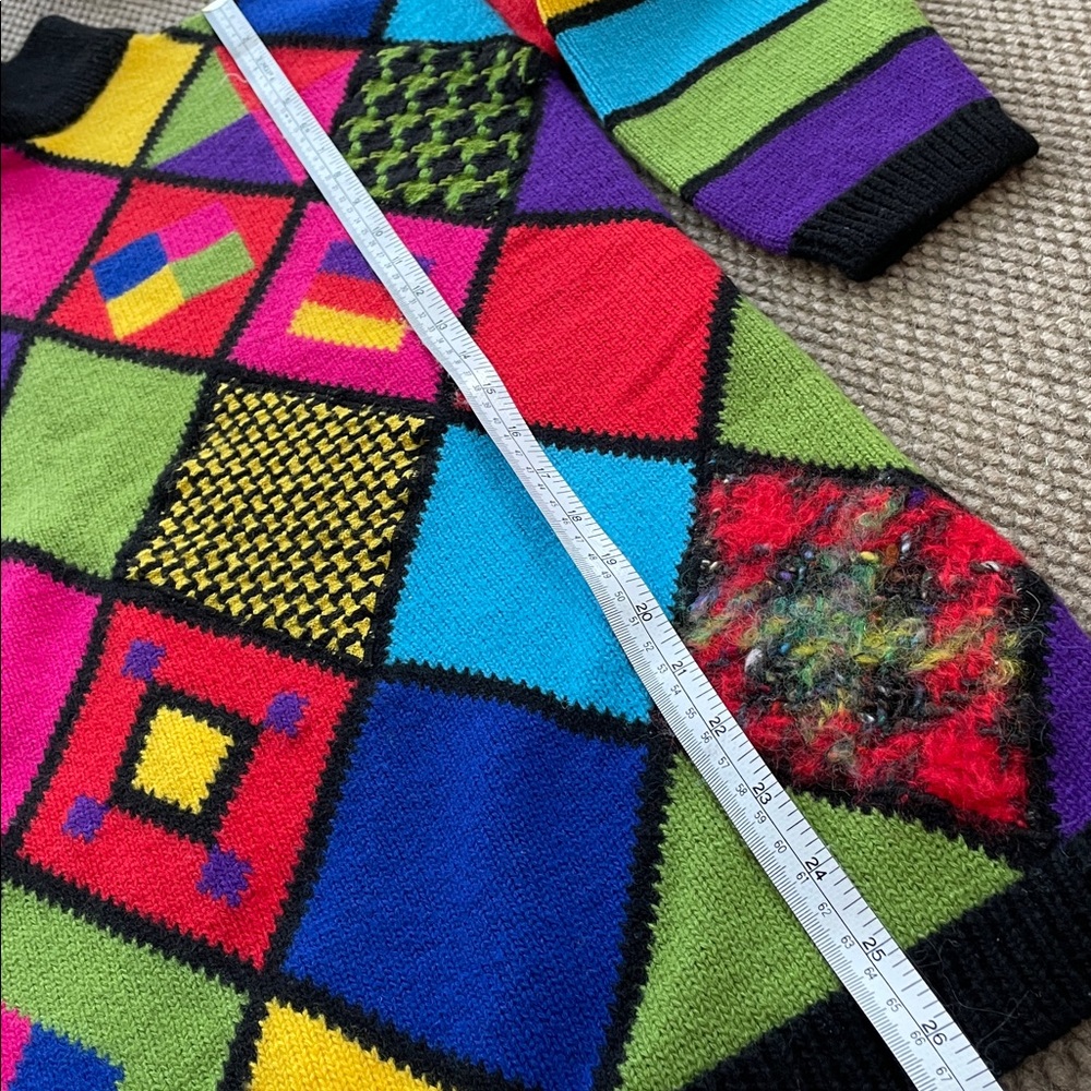 Simon Chang Multicolor Wool Sweater - Picture 4 of 12